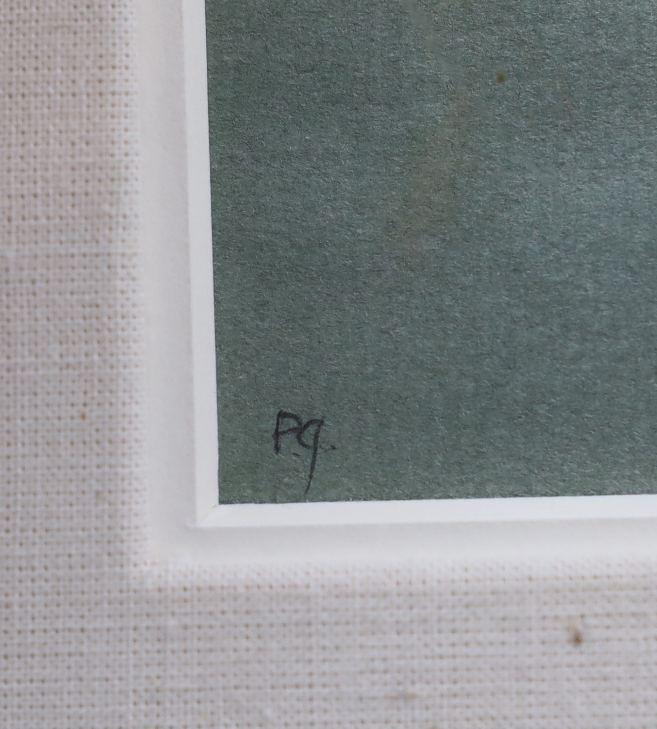 Peter Greenham RA (1909-1992), gouache on paper, ‘Sea Mist, Norfolk Coast’, monogrammed, Jonleigh Gallery label verso, 19.5 x 20.5cm